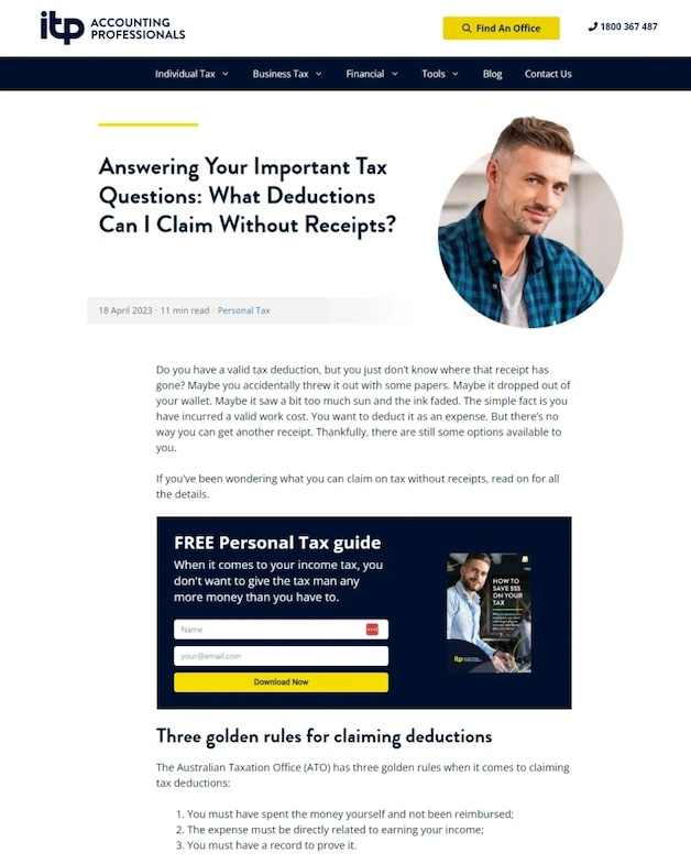 free personal tax guide