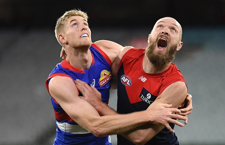 Bulldog Tim English and Demon Max Gawn are set to face off in the ultimate showdown